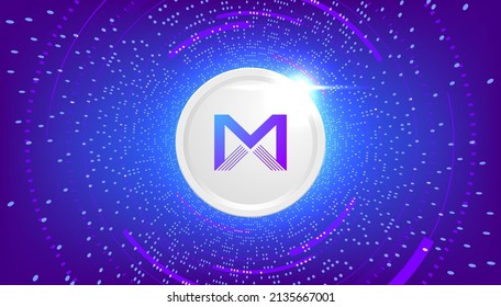 MBX coin cryptocurrency concept banner.