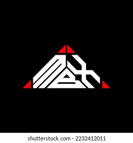 MBX letter logo creative design with vector graphic, MBX simple and modern logo.