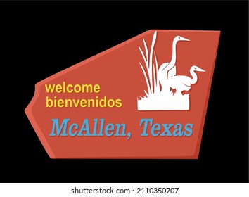 MC Allen Texas In White Stork Silhouette