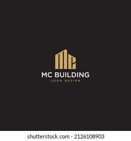 MC BUILDING LOGO DESIGN VECTOR