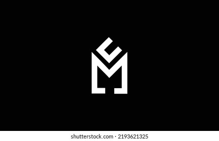 MC, CM, C, M Letra Business Logo Diseño Icono Alfabeto Vector Monograma