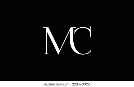 Mc Cm C M Letter Business Stock Vector (Royalty Free) 2203760051 ...