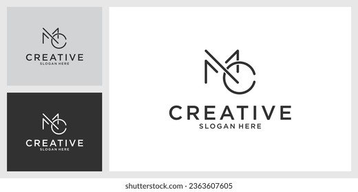 Design des Logos für Anfangsbuchstaben MC oder CM
