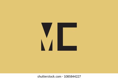 MC CM Letter Initial Logo Design Template