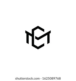 MC or CM letter logo design.