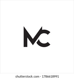 MC or CM letter logo design.