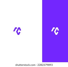 MC, CM Letters logo with a minimalist design. Letters with elegant, simple and two letters design.