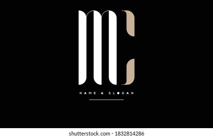 MC ,CM ,M ,C  Abstract Letters Logo monogram