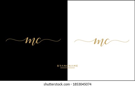 MC, CM, M, C Abstract Letters Logo Monogram