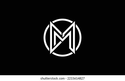 MC, CM, M, C Abstract Letters Logo Monogram