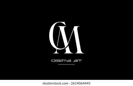 MC, CM, M, C abstract letters logo monogram