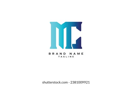 MC, CM, MG, GM, Abstract initial monogram letter alphabet logo design