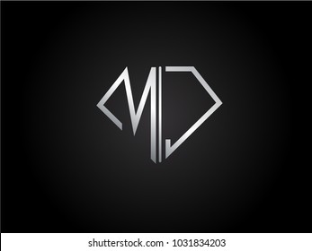MC diamond shape silver color design