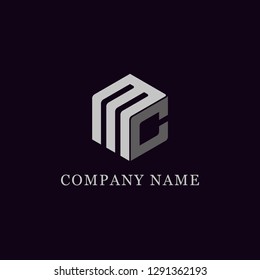 MC group initial logo vector