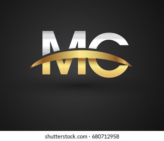 Mc Initial Logo Company Name Colored Stock Vector (Royalty Free ...