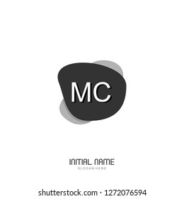 MC Initial logo template vector