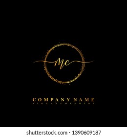 MC Initial luxury handwriting logo vector