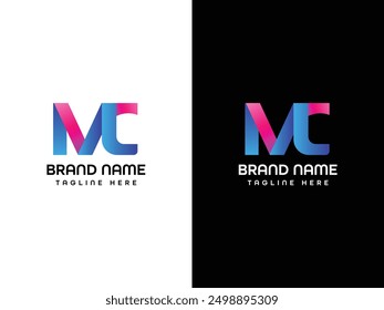 MC Letter Logo Design Monogram