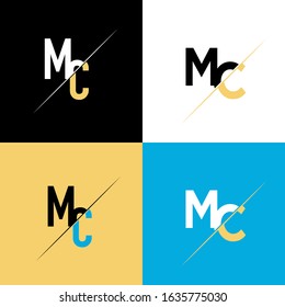 MC Letter Logo Design Template