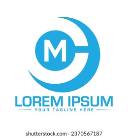 Diseño del logotipo de la carta MC Diseño de logotipo único y moderno