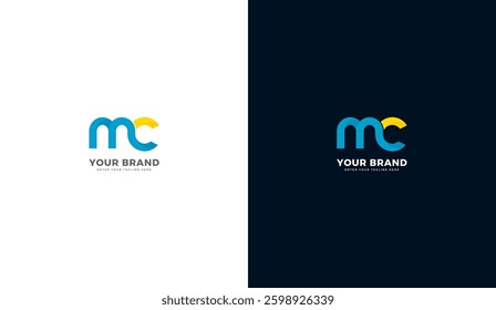MC letter logo, dynamic, modern. MC icon