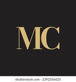  MC Letter Logo, Monogram, M and C Monogram, Design, MC Initials Letter,
