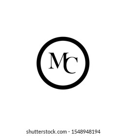 Mc letter logo on the circle