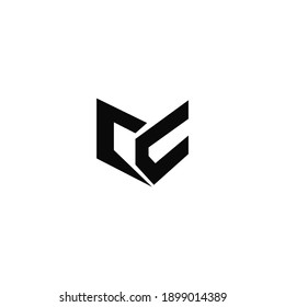 mc letter vector logo design concept
