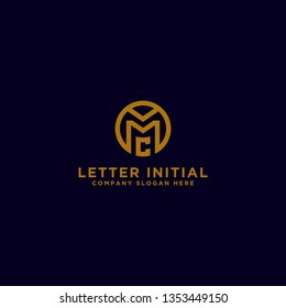 MC letters Initial icon / Monogram.- Inspiration logo design vector - Vector