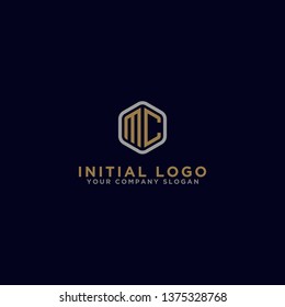 MC letters Initial icon / Monogram.- Vector inspiration logo design - Vector