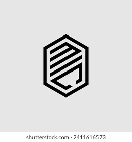 MC line geometric monogram with high quality professional design that will print well
