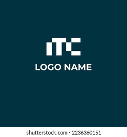 MC logo - Creative Digital Logo Design - Intial Letter  M , C ,CM , MC Can Be Used As Technology logo or Business Logo