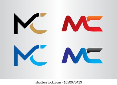 MC Logo Design with Creative Modern Trendy Typography. Minimalist, Creative, Unique, Modern Logo Design.