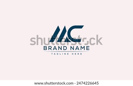 MC logo Design Template Vector Graphic Branding Element