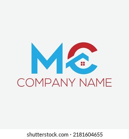 mc logo template design monogram