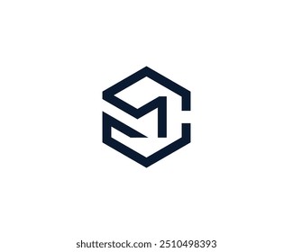 MC  logo vector silouete designs template