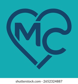 MC Medical logo Vetor ilustração conceito de pessoas viajando com amor para a capital do seu país, simbolizando um feriado apaixonado
