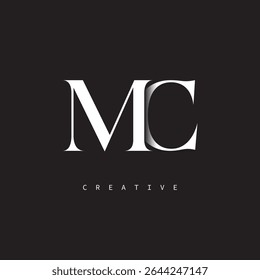 MC Monogram Logo Minimal Elegant Letter mark for Luxury, Fashion   Creative Brands	
