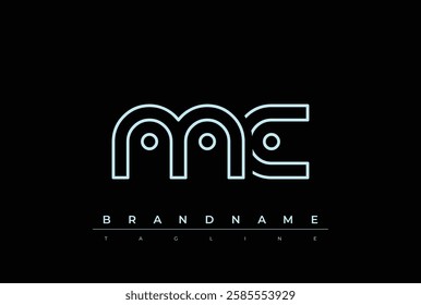 MC Technology Letter Logo Template. This tech letter logo is a graphic mark that uses letters to represent a technology company.