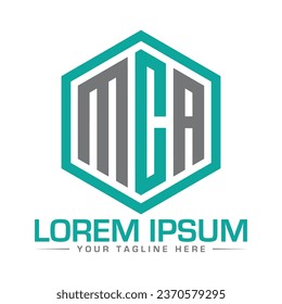MCA Letter Logo Design Unique and Modern Logo Design