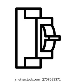 mcb electric braker outline icon vector design good for web or mobile app