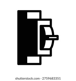 mcb electric braker solid icon vector design good for web or mobile app