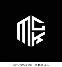 MCK-Logo MCK-Symbol MCK-Monogramm MCK-Buchstabe minimalistisch Circle flach Einzigartiges modernes abstraktes Logo-Design.