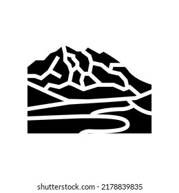 mckinley mount glyph icon vector. mckinley mount sign. isolated symbol illustration