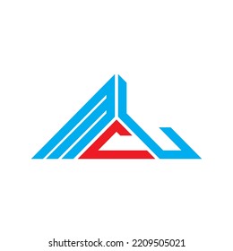MCL letter logo creative design with vector graphic, MCL simple and modern logo in triangle shape.