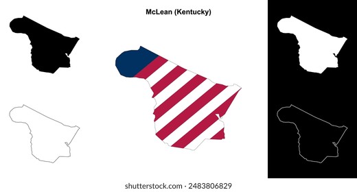 McLean County (Kentucky) Outline-Kartenset