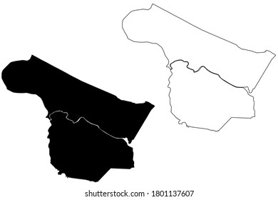 McLean County, Kentucky (U.S. county, United States of America, USA, U.S., US) map vector illustration, sketch McLean map