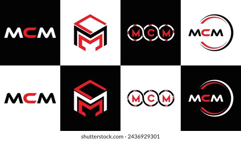 MCM logo. M C M design. White MCM letter. MCM, M C M letter logo design. Initial letter MCM linked circle uppercase monogram logo. design. top logo, Most Recent, Featured,