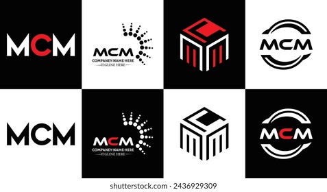 MCM logo. M C M design. White MCM letter. MCM, M C M letter logo design. Initial letter MCM linked circle uppercase monogram logo. design. top logo, Most Recent, Featured,