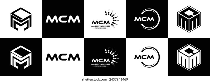 MCM logo. M C M design. White MCM letter. MCM, M C M letter logo design. Initial letter MCM linked circle uppercase monogram logo. design. top logo, Most Recent, Featured,